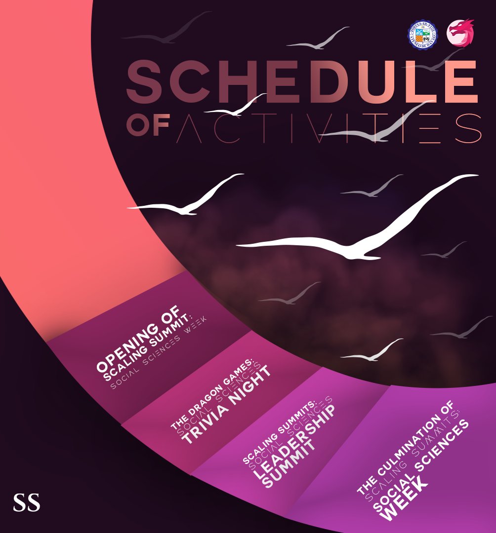 ADDU_SS's tweet photo. Dragons, let's soar to greater heights!

Take a peek at what the Social Sciences Cluster has in store for all of us this coming week. Ready your gears and prepare to hike to the peak!

See you there, Dragons!
#SoaringThroughSummits🐉🗻 https://t.co/HW8Zkx520v