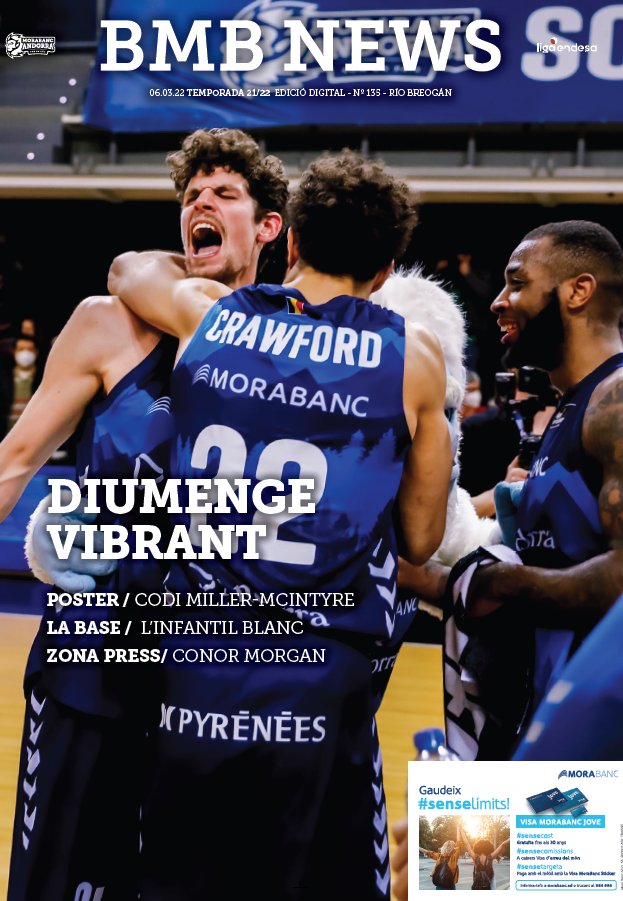 morabancandorra's tweet photo. ☝️🏀🔝
EL BMB NEWS D'AVUI ‼️
Llegeix o descarrega'l AQUÍ ⬇️🔗
https://t.co/LuaD6Fn53A
#Renaixem #MaiPor https://t.co/cXrAyl6ZhN