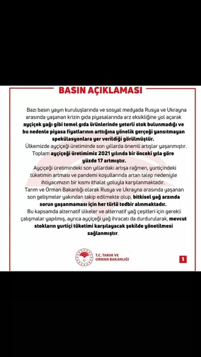 #SONDAKİKA  #basınaçıklaması