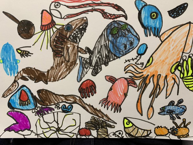 深海魚のtwitterイラスト検索結果