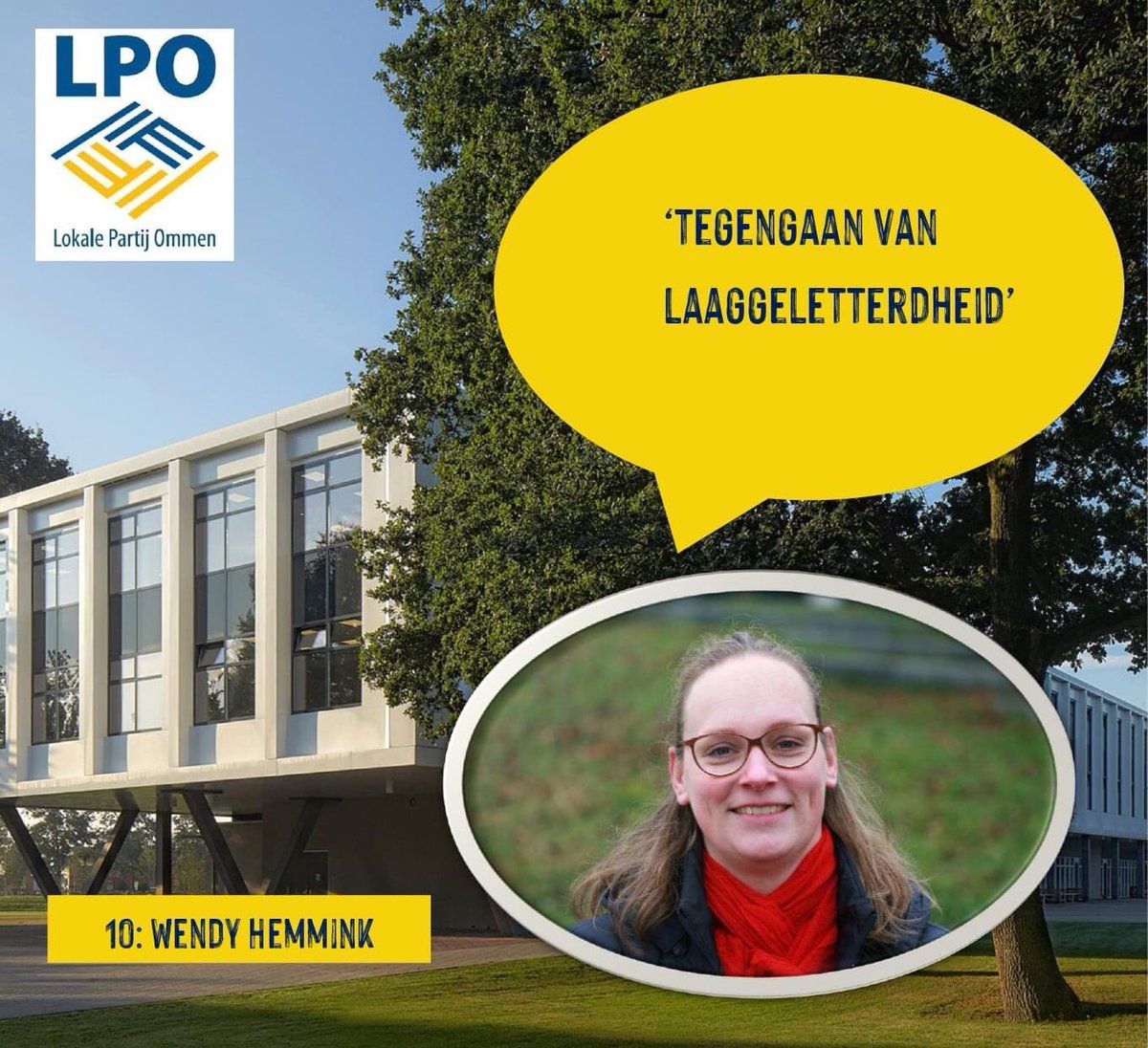Fractielpo's tweet photo. Wendy is met haar 34 jaar onze jongste dame op de lijst.Jaren bestuurslid van de #LokalePartijOmmen. Zij is wiskundedocent in het voortgezet speciaal onderwijs.Zij kent de taal van de jeugd en weet wat de jeugd bezig houdt. https://t.co/4mix4ed2Ue