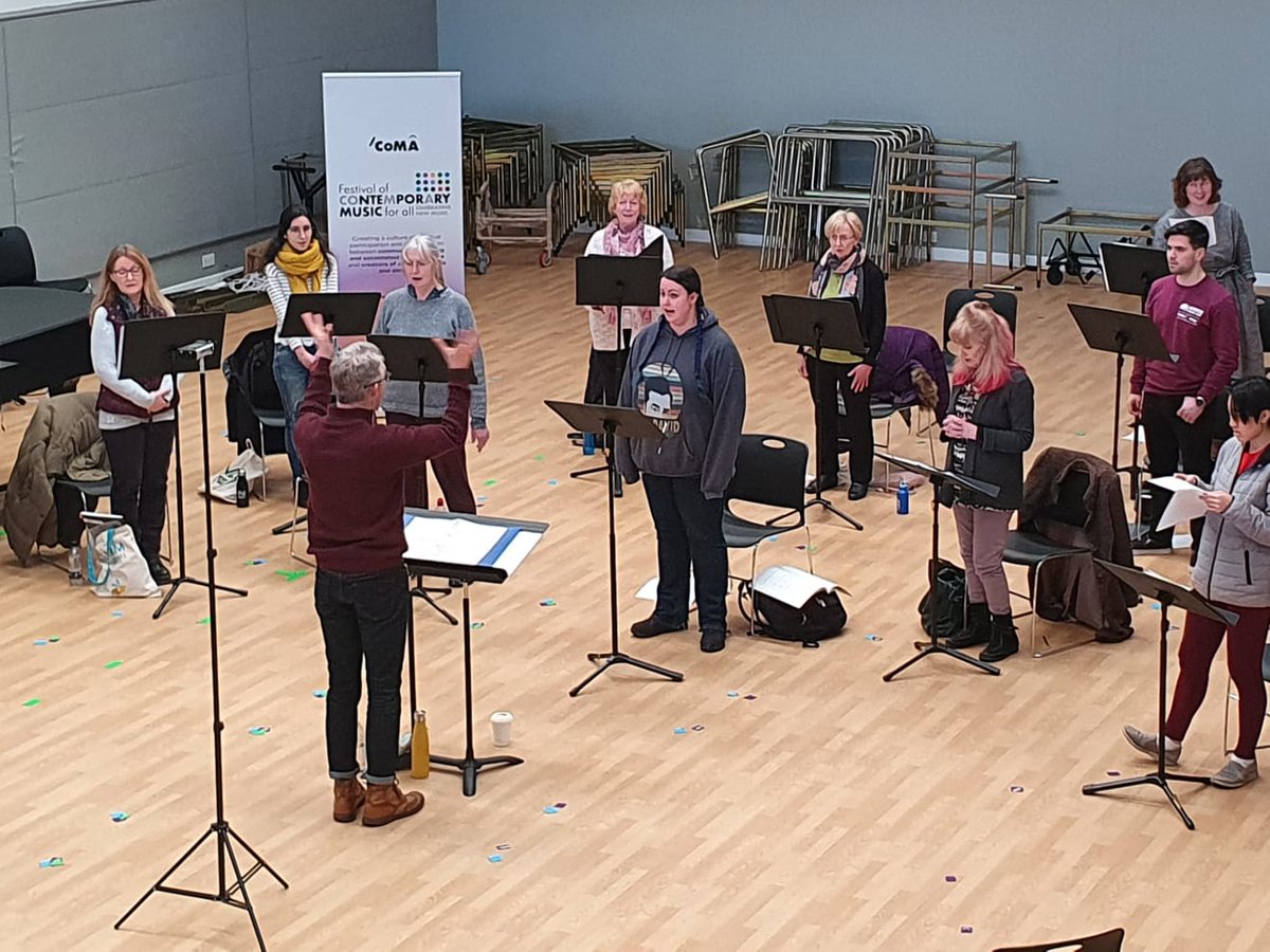 CoMA_NewMusic's tweet photo. Brilliant improvising and composing in @soundscotland's creative music making workshops for primary school children yesterday and their Singing Day with Stephen Deazley as part of #CoMAFest 🙌 https://t.co/hgwCBujJEl