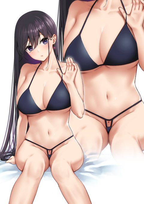 #くそ寒いので水着絵を貼る 