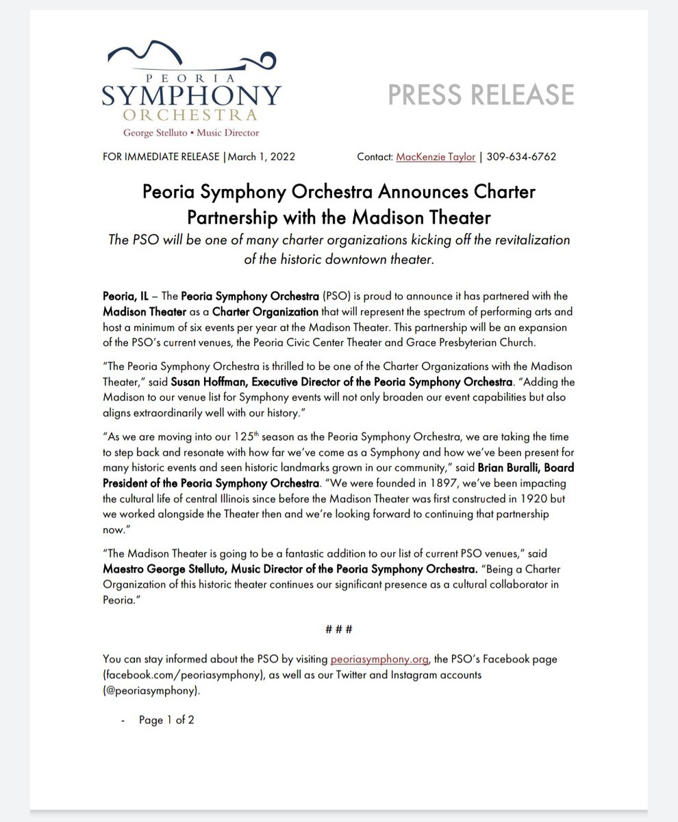 madison_theater's tweet image. Excited to have @peoriasymphony as a Charter Organization!

#peoriail #peoriaillinios #sharepeoria #discoverpeoria #enjoypeoria #peoriaarts #hellopeoria #artsinpeoria