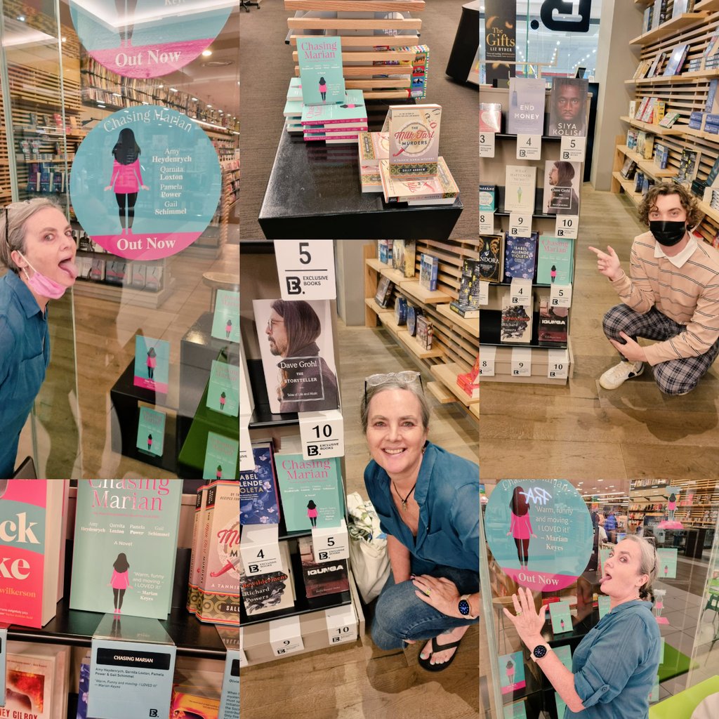 pamelapower's tweet photo. Sorry @ExclusiveBooks @RosebankMall but I just had to get my tongue out. #ChasingMarian in the wild, baby!!
Ps...have you booked for our launch yet??
#newbookalert #bookstore #readsa https://t.co/LC4bQPeFng