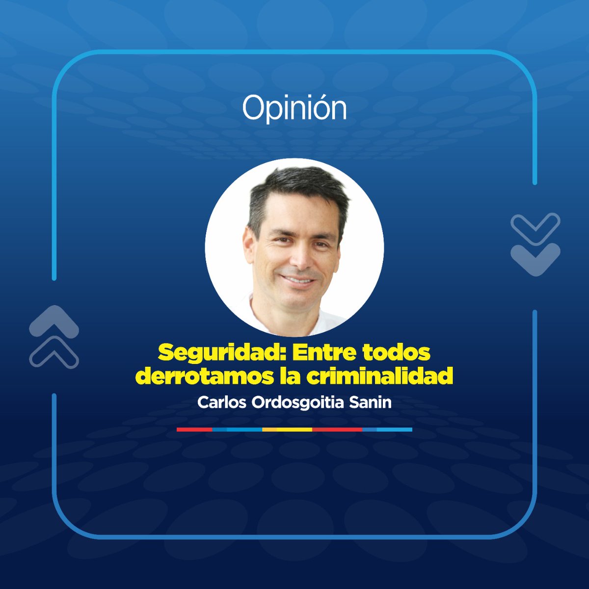 caordosgoitia's tweet photo. #LaMonteríaGrande que estamos construyendo está cimentada con inversión social y seguridad. Les comparto mi columna: "Seguridad: Entre todos derrotamos la criminalidad". https://t.co/OJ6cfJIht6 https://t.co/Wx0rs8RfQr