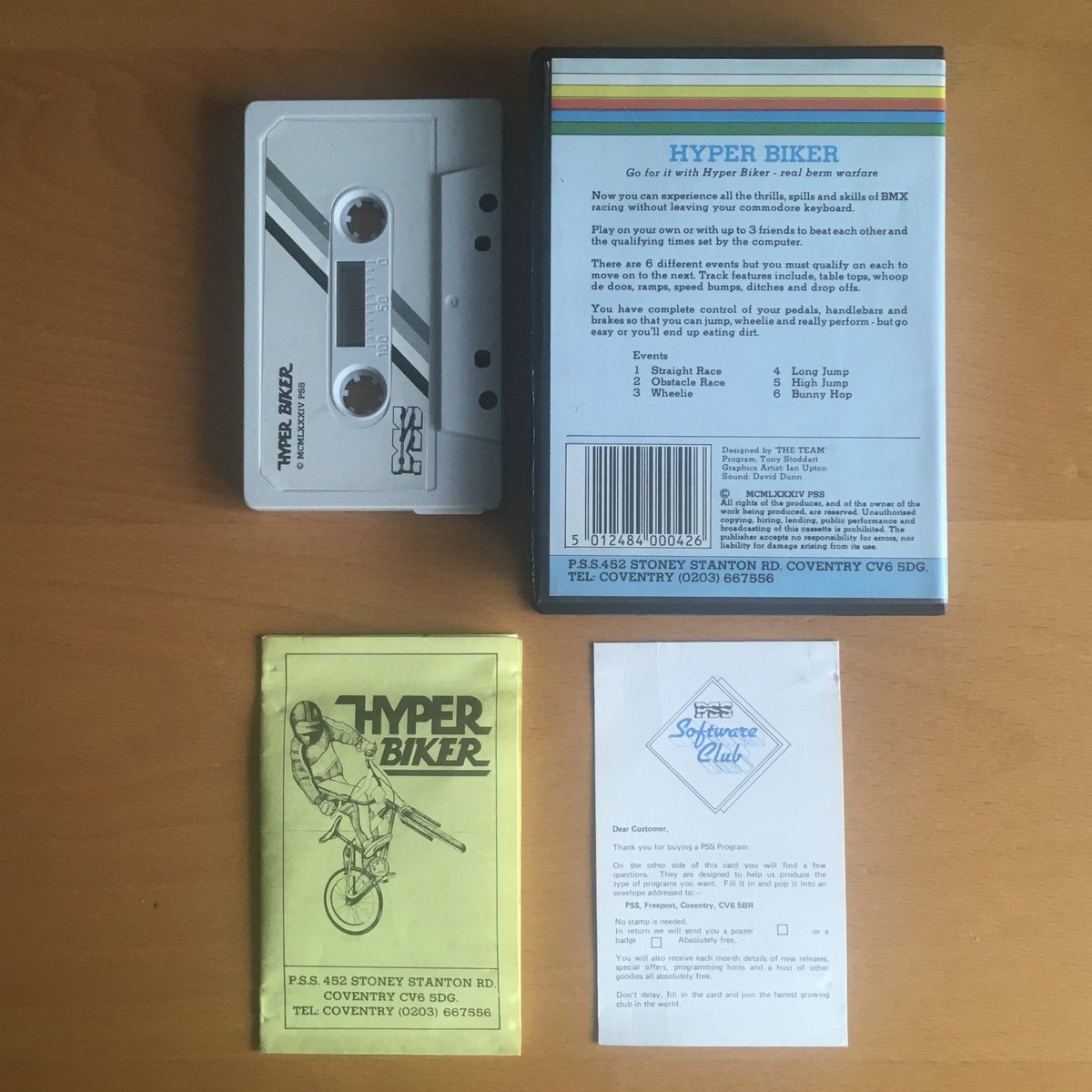 retroguybry's tweet photo. Hyper Biker by PSS and endorsed by Raleigh. This is one tough joystick waggler and as much as I try I can’t seem to get it right? #C64Sunday #Commodore64 #C64 #Retrogames #CIBSunday #ShareYourGames https://t.co/PKrPbodIAZ