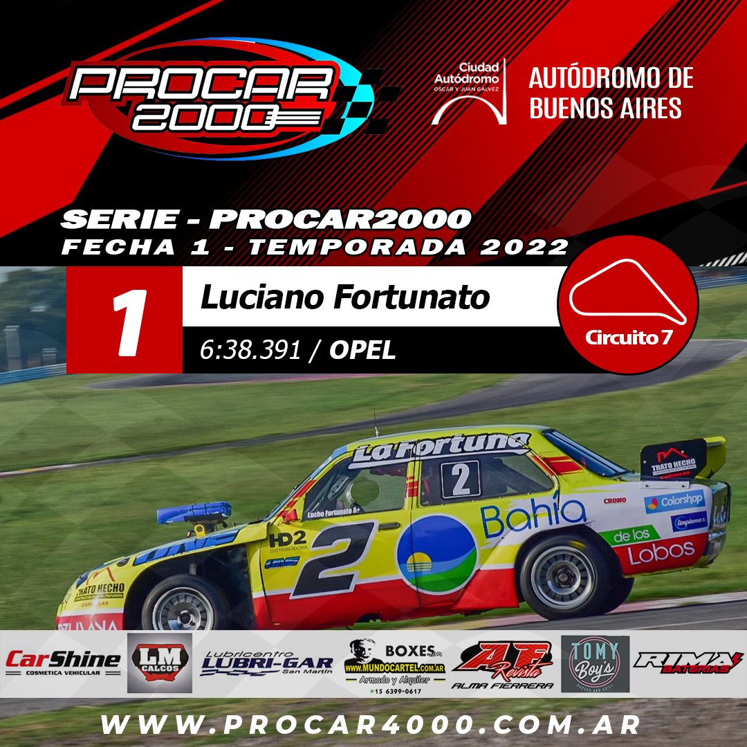 Procar_4000's tweet photo. 🥇 Serie #Procar2000 #Fecha1 #Circuito7 #AutódromodeBuenosAires https://t.co/4otpOWX9IX