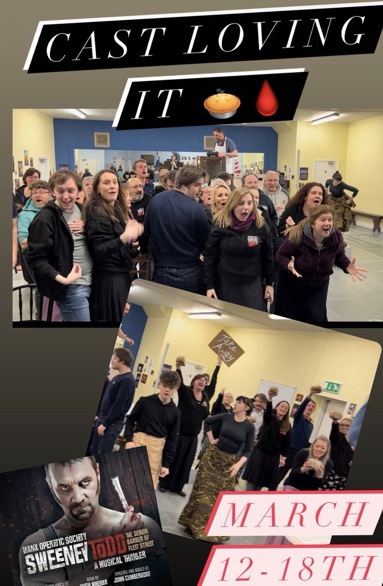 Manx_Ops's tweet image. Our wonderful theatre is ready set looks amazing 🎭

✨Only 6 days till we open 🩸

New dates March 12th -18th (no performance Wednesday 16th ) 

All the cast &amp;amp; team can’t wait to show you this wonderful production 🤩🩸

Gods are open for Saturday 12th

villagaiety.com/sweeneytodd