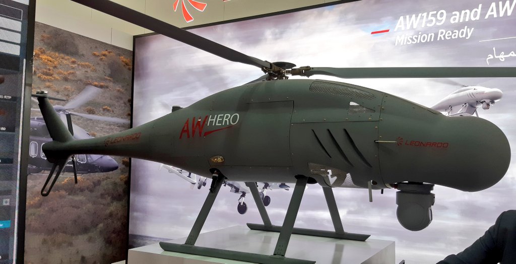 Leonardo_live's tweet photo. At @WDS_KSA we are showcasing #Leonardo's #AWHERO, a state-of-the-art #unmanned platform that can operate day &amp; night, over #land &amp; #sea. Reliable and cost-effective solution, it is the only #RUAS in its class designed with safety features such as systems redundancy #WDS2022 https://t.co/yrxkXBRpw6