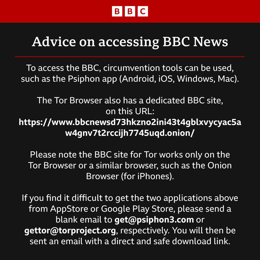 BBCWorld's tweet photo. Access to BBC websites has been restricted in Russia - here’s advice on how to access BBC News https://t.co/Fel6uWWz0M https://t.co/SGBdEBhX67