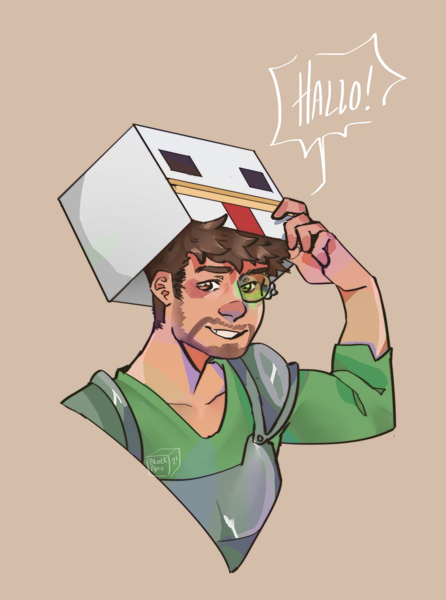 Hallo! Care to trade? 

[#Iskall85fanart #iskallfanart #HermitcraftSeason9 #Hermitcraftfanart]