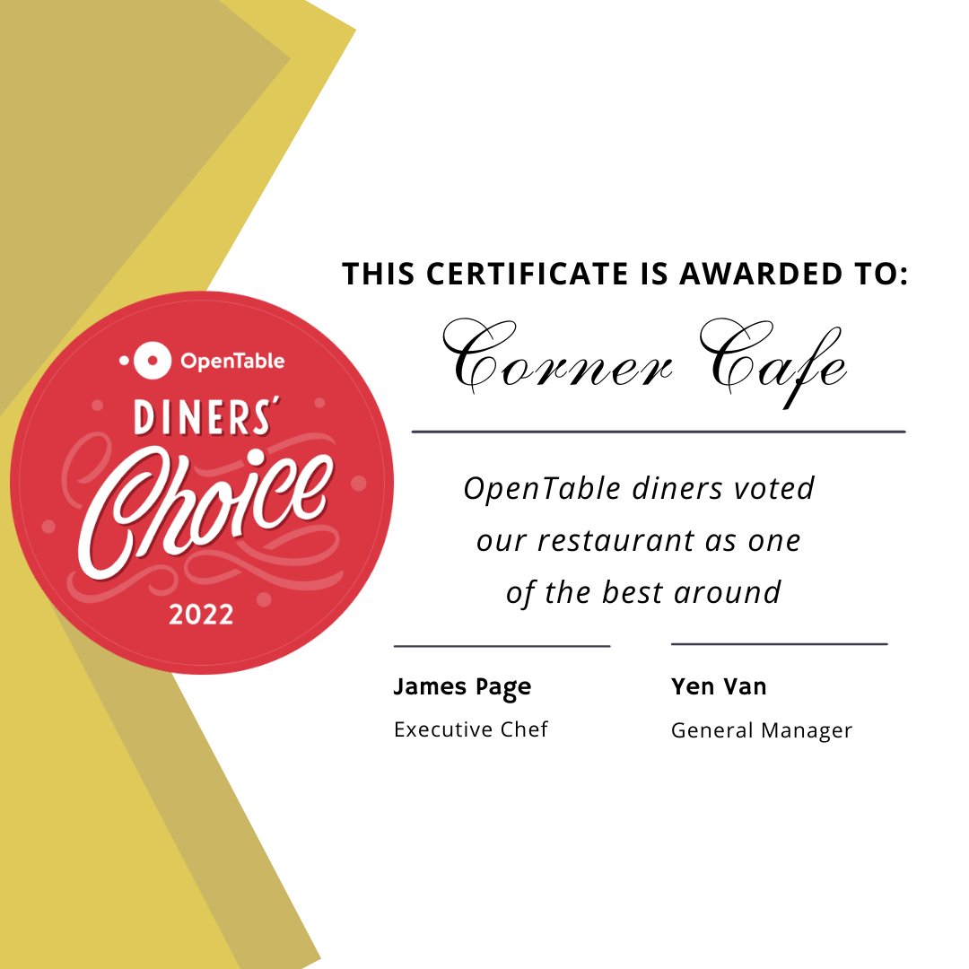 Thank you for voting us Diners' Choice 2022! 😎💗