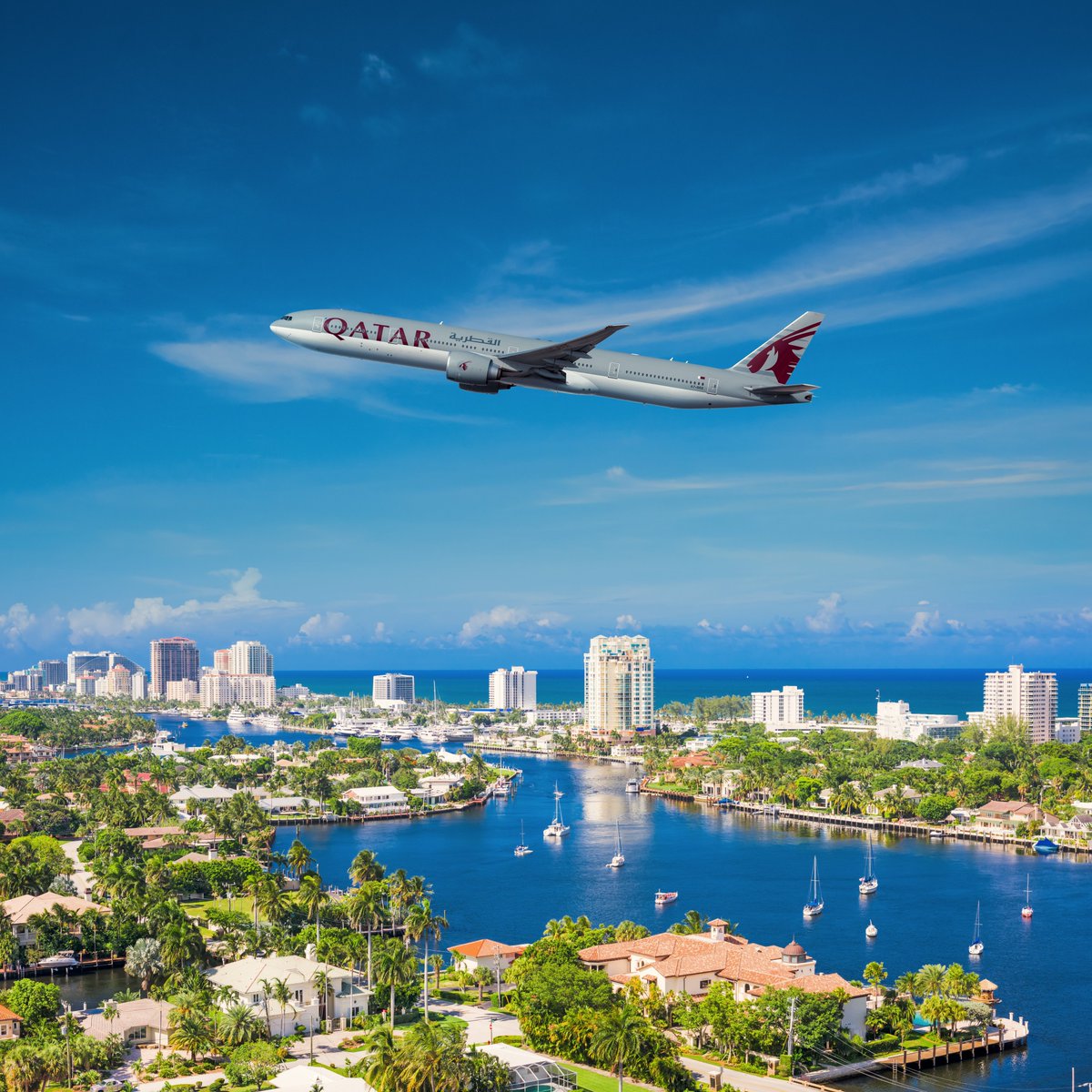Known for its white-sand beaches, tropical climate, delicious cuisine, Cuban coffee, and Latin-American influences, can you guess which beautiful city this is? #QatarAirways