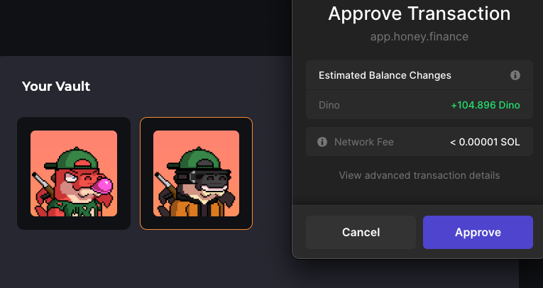 honeydefi's tweet photo. First staking v3 farms are live !!

@DinoKingzNFT and Baby Dino Kingz can be staked in the new staking v3 farms to yield $DINO and $ZION

Staking v3 is still in beta so let us know if you have any feedback DM @tomjpandolfi 

https://t.co/liPXqRSNj5 https://t.co/VTagMbBXxb