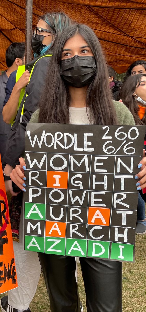 OverShehring's tweet photo. Wordle 260 6/6

#AuratAzadiMarch https://t.co/CtvC71N9B3
