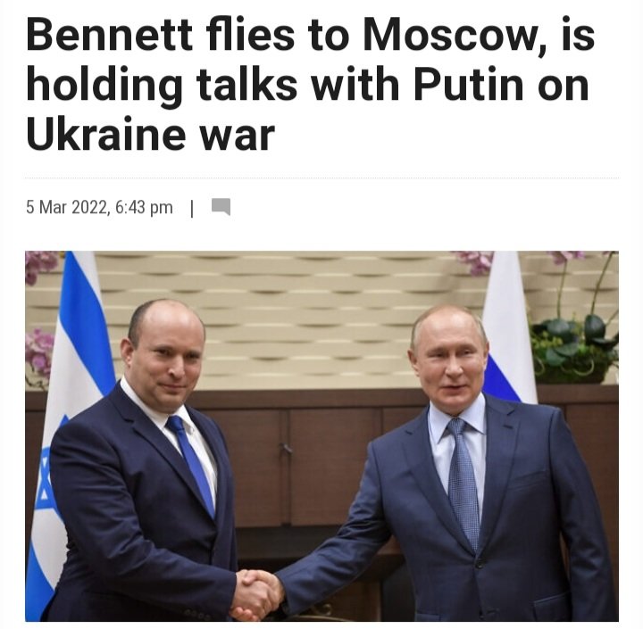 TheRealLebanese's tweet photo. Bruh, Neftali #Bennet (Israeli PM) just met Vladimir #Putin a day ago, and #hezbollah is hanging pictures and banners for putin that says "we're proud of you". Bruh how dumb are they! 🤣
( putin doesn't care about their opinion anyway...) https://t.co/7wGV3NPRIp