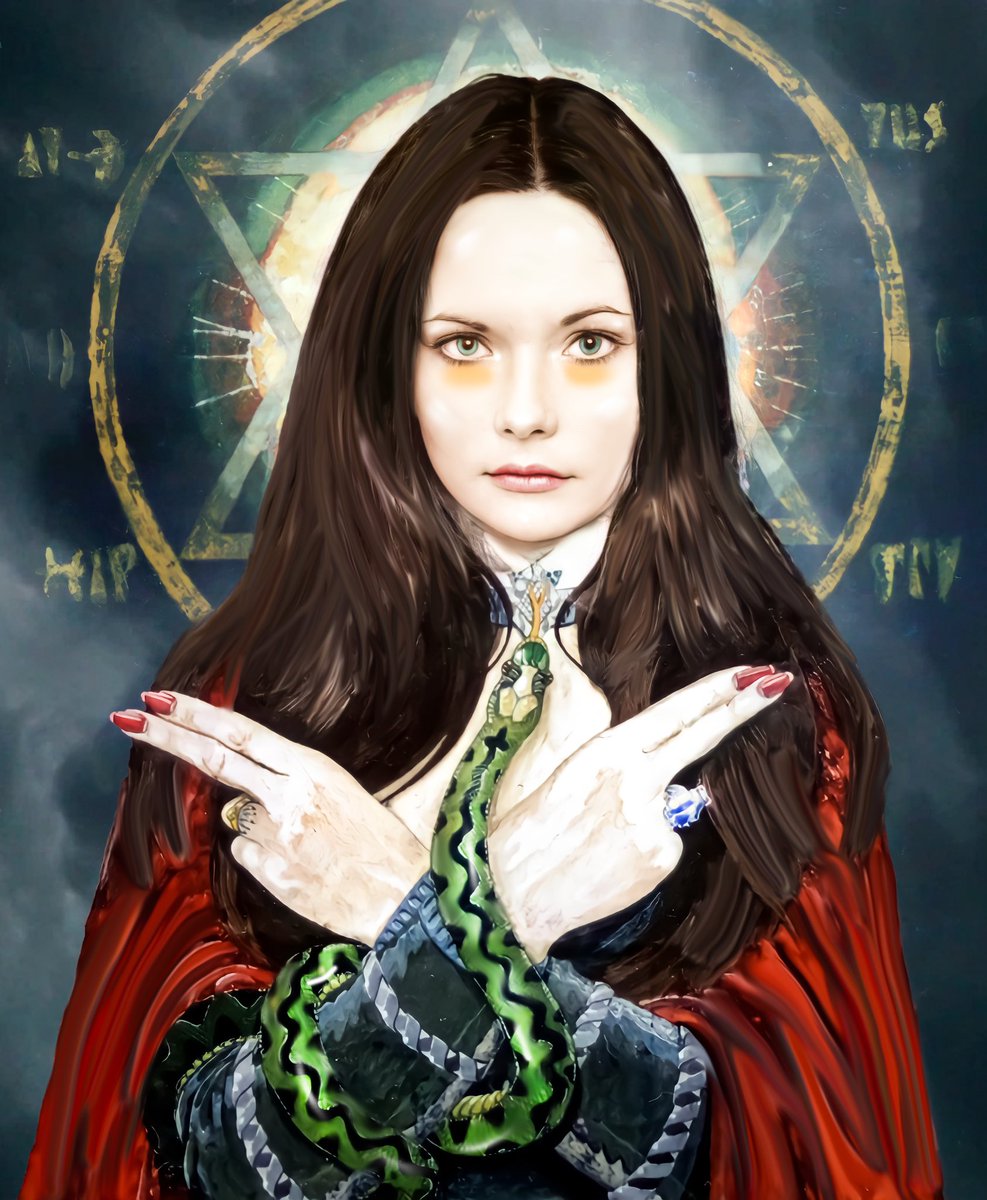 LynneFrederick's tweet photo. #CandaceGlendenning as #CamillaYorke painting in #SatansSlave (aka #EvilHeritage) brought to life by Anum Arshad/art_maniac
•
•
•
{#screamqueen} {#normanjwarren} {#70shorror} {#horrorportrait} {#horrorfilm} https://t.co/WNf5X8gkUT