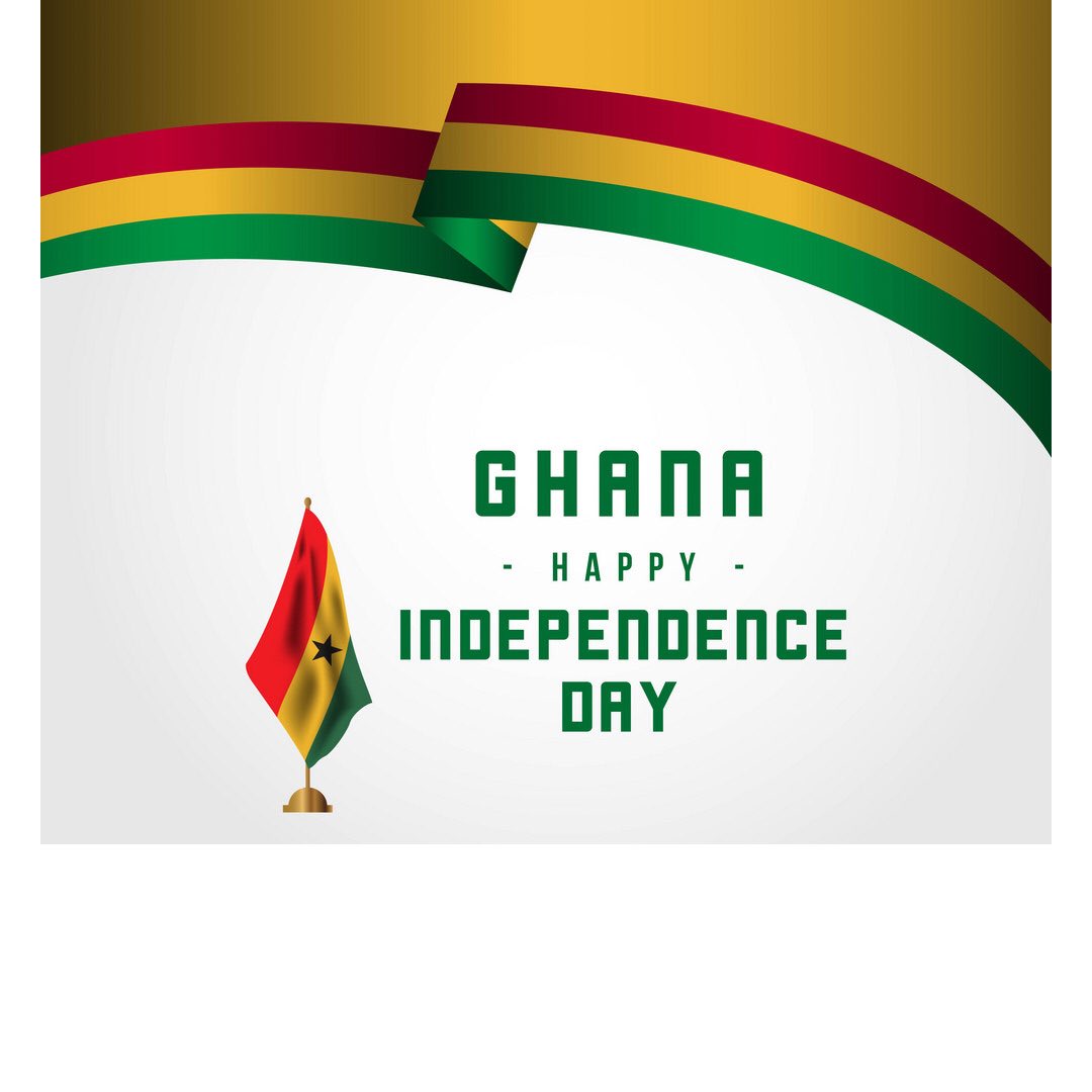 Happy Independence Day 🇬🇭 to our fellow Ghanaians all over the world! 

“We face neither East, nor West: We face forward “ 

~ Dr Kwame Nkrumah 

#GhanaAt65