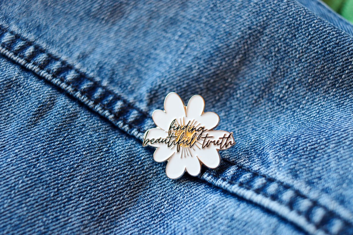 Life is tough. This pretty enamel pin reminds me to focus on finding beautiful truth.
🌼🌼🌼🌼🌼🌼🌼🌼🌼🌼🌼🌼

Get one via <a href="/Etsy/">Etsy</a>: etsy.me/3KkxHqK.