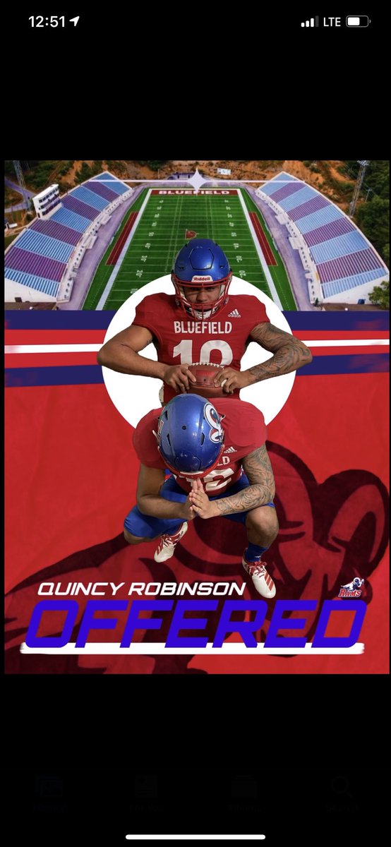 After a Great visit and conversations with <a href="/CoachRodHoward/">Coach Howard</a> and Coach Lusk I am very excited to receive my first over from Bluefield University!