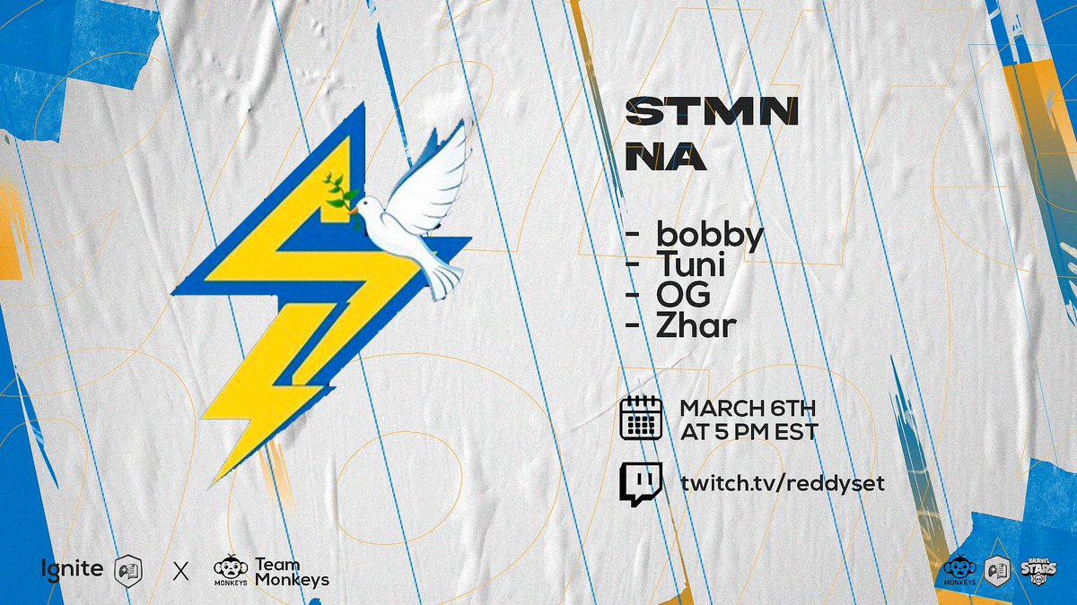 Brawl for Ukraine is going live today at 5 pm est! ⏲️

Our first team participating is the goats of NA - <a href="/STMNesports/">STMN Esports</a> ⚡