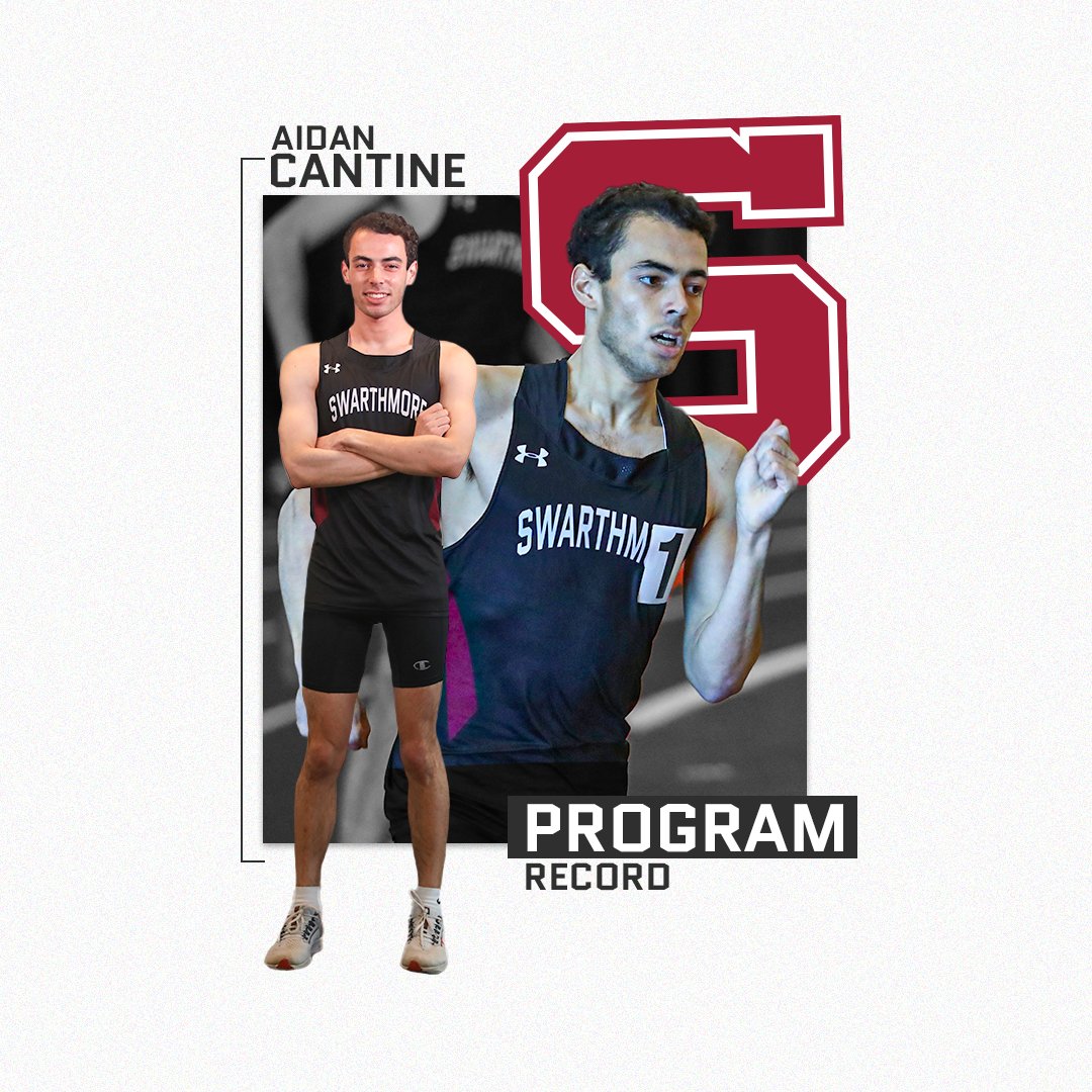 SwatAthletics's tweet photo. The Aid(a/e)n’s were absolutely zooming at the Tufts Qualifier!

Cantine set a new program record in the mile (4:11.94), while Tomov’s mark (4:14.25) also beat the previous record.

📰 https://t.co/dxPq5Ir8bX https://t.co/iUmvk8CRF8