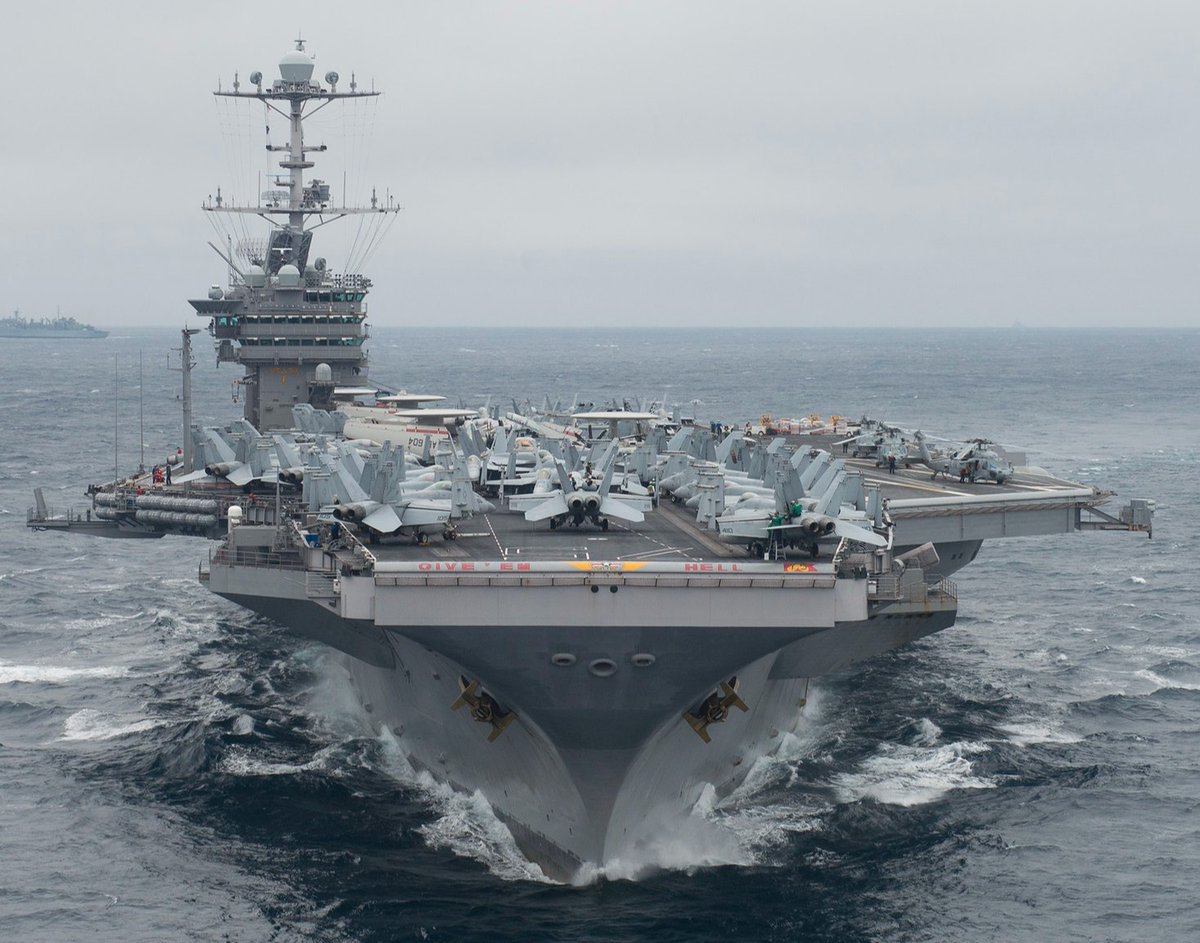 JFC_Naples's tweet photo. After the #Russian Invasion of #Ukraine -  🇺🇸 The USS Harry S Truman is on point to defend the Alliance.

Working closer than ever with  @NATO to support the delivery of air patrols. 

#Ready #WeAreNATO @USNavy @USNavyEurope 

Read More here 👇👇👇
https://t.co/ovGHJfKJqX https://t.co/LCwxaN0PoV