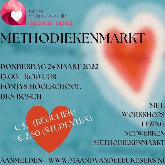 LeukeSeks's tweet image. Kom je gezellig naar onze methodiekenmarkt donderdag 24 maart in 's-Hertogenbosch? Met een drankje in de hand de mogelijkheid om te netwerken, een lezing, rond te lopen over de markt en twee workshops te volgen.
Koop je tickets meteen via fabriek69.nl/evenement/meth…