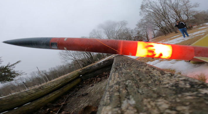 CFHSRocketClub's tweet photo. Before our full-scale launch two weeks ago, we had to check to make sure our black power charges to separate the sections of the rocket would correctly function! Filmed on our #GoProHero10 Black, you can see the different stages of the black powder being ignited!🚀 https://t.co/zpWT1CRYJB