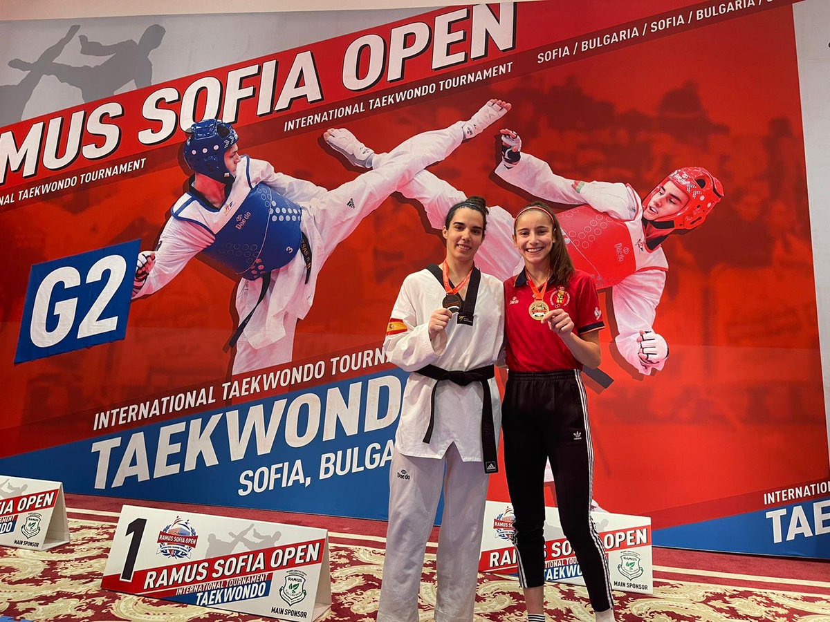 JesusRamal1's tweet photo. Sofia Open G2 Bulgaria 🇧🇬 

Resultados deportistas @HankukTkd #Sanse representando a la Federación Española de Taekwondo 🥋 

@ACerezoIglesias 🥇-49 kg 
@Marta_Calv0 🥉-62 kg 

Enhorabuena chicas #Powerfulwomen 

@deportegob @csed_csd @acdssreyes @HankukTkd @diariodesanse https://t.co/rIJmndtnyI
