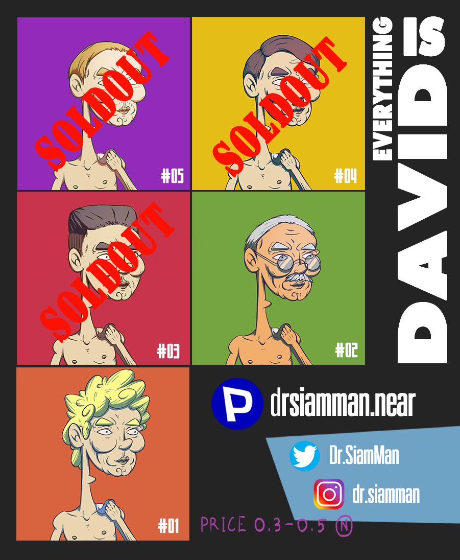 📢Hello everyone, now everything is david collection has sold 3 characters after 4-5 days of sale, now 2 Character left and 3 more Character will drop tomorrow.
For this collection, I will only make 30 characters. If interested, come and own it at
📌paras.id/collection/eve…