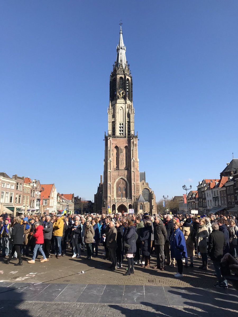 Indrukkende manifestatie #delftsteuntoekraine