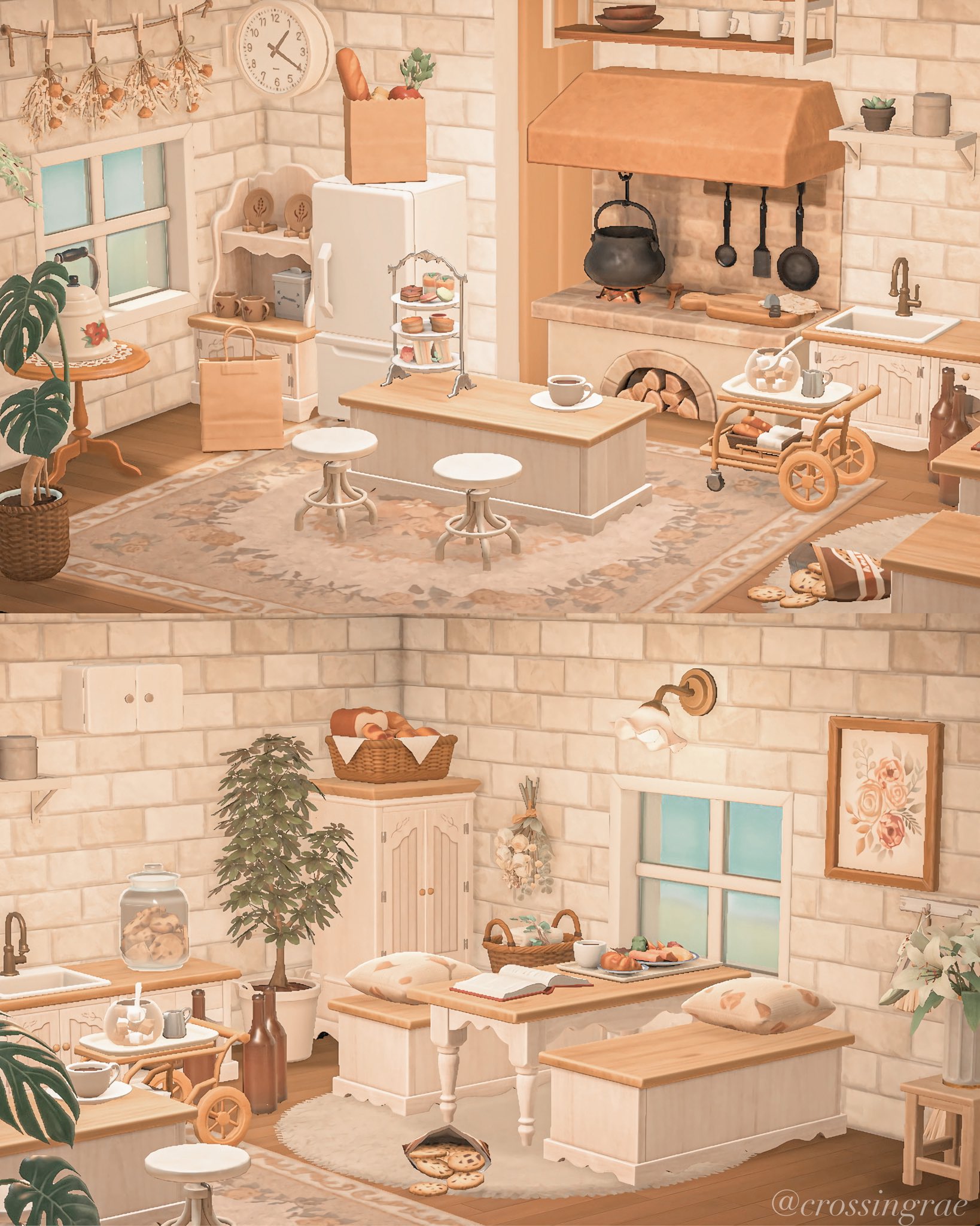 rae🧸 on Twitter "a cozy kitchen☕️🍰🪴 acnh acnhdesign animalcrossing