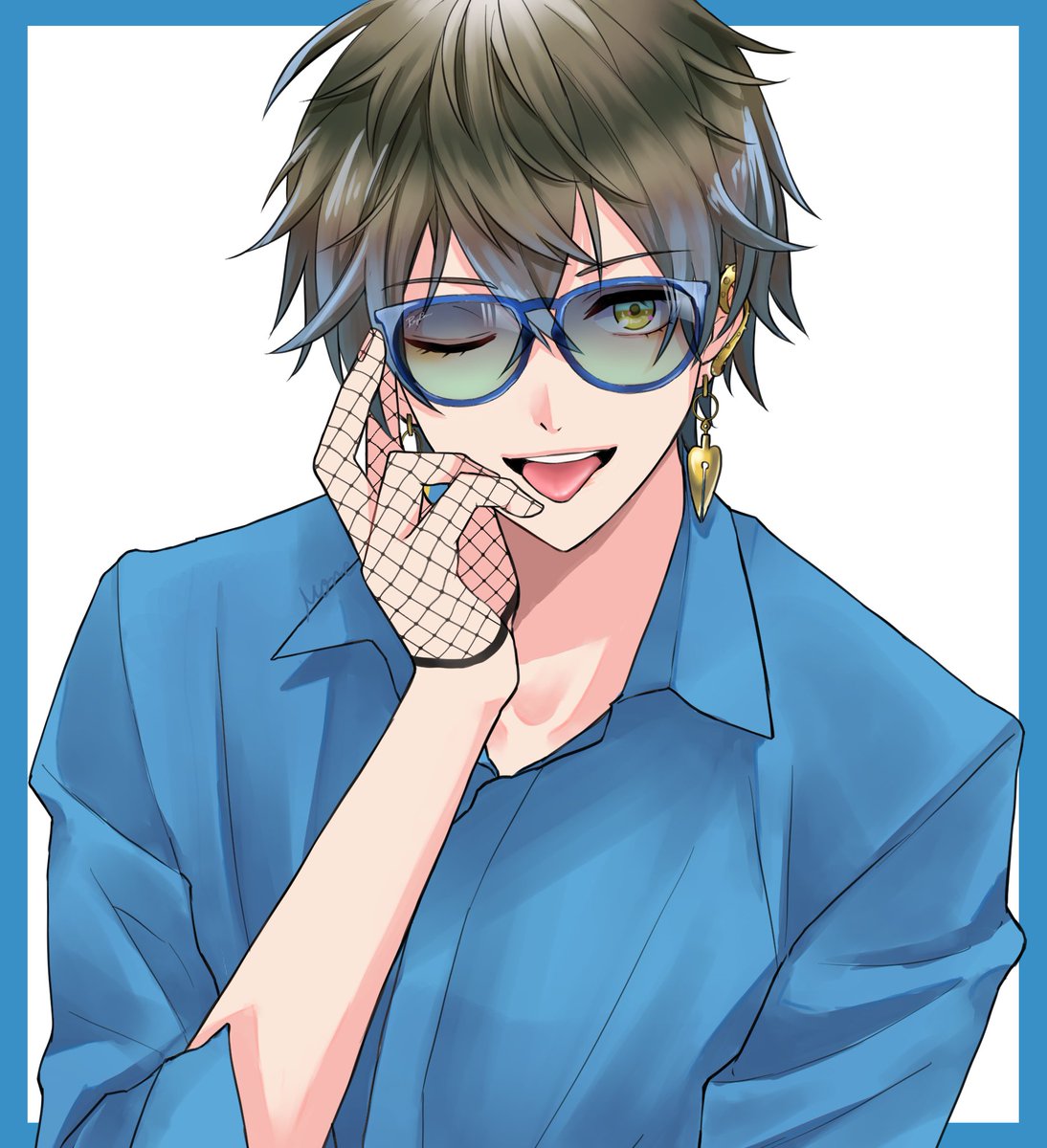 「Ike×Glasses💙✒️ 
#Ikenography 」|Moreのイラスト