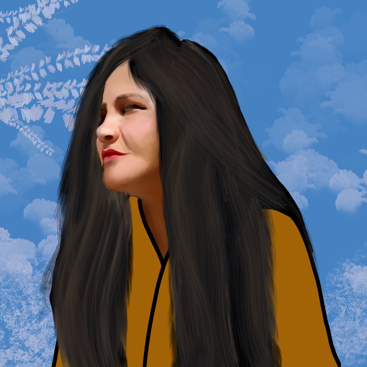 Created a digital portrait of myself 😃