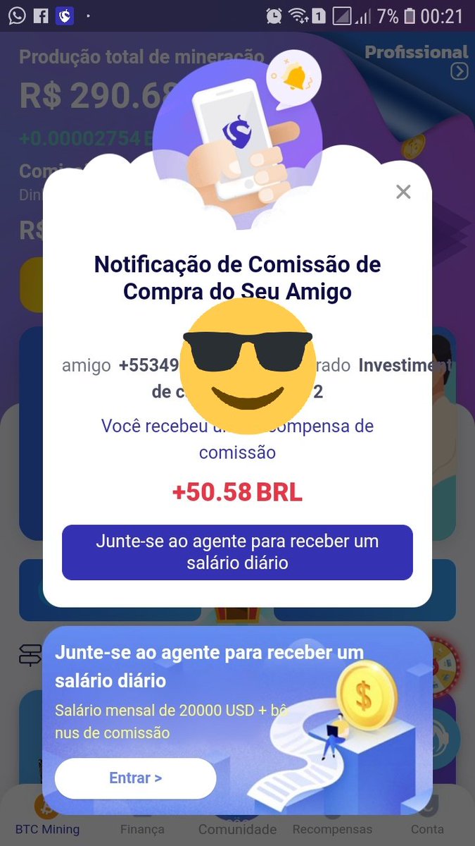 CMPS0712's tweet photo. Plataforma de investimentos em BITCOIN🤑
Estou faturando muito mesmo com essa plataforma.
Quem tiver interesse deixa" eu quero" mando link na hora para o cadastro.

Têm o grupo com membros que pode provar que também Receberam lucros,link👇
https://t.co/PAdCvlxlWa

#investment https://t.co/LboIejiUJA