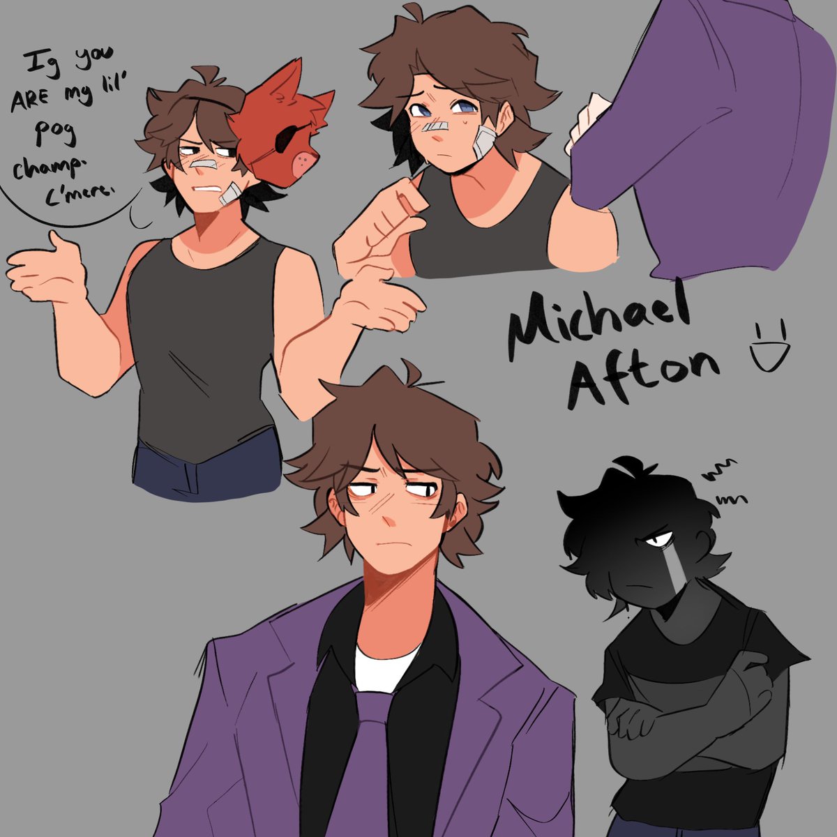 Random doodles I did today #michaelafton #OMORIFANART 