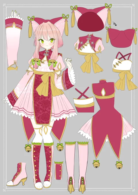 チャイナ単発キャラデザ 