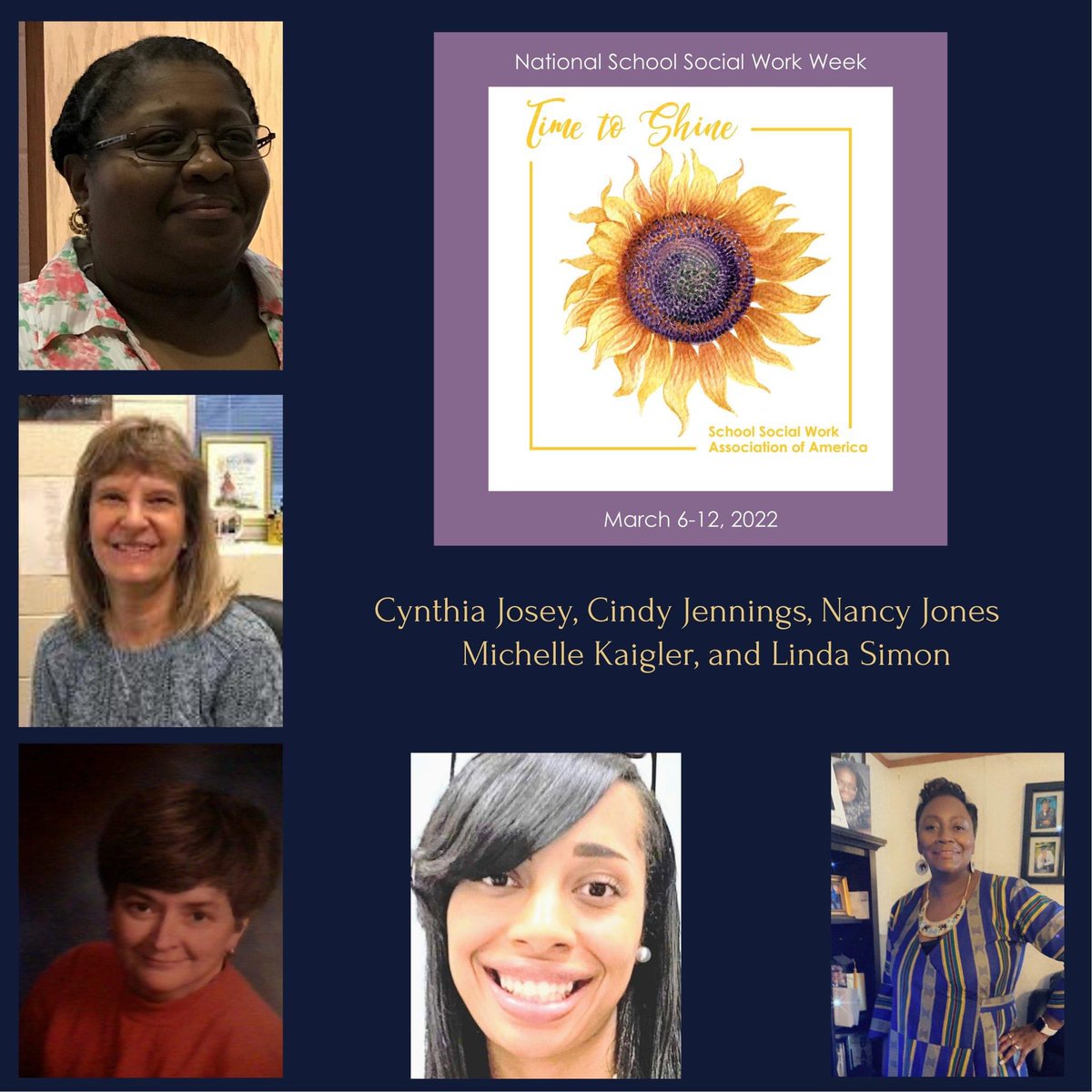 SumterSCSchools's tweet image. Join us in celebrating National School Social Work Week! Our school social workers shine brightly for their students, families, and school communities.  #SumterStrong #OurWayForward @Vgotpearlsn89