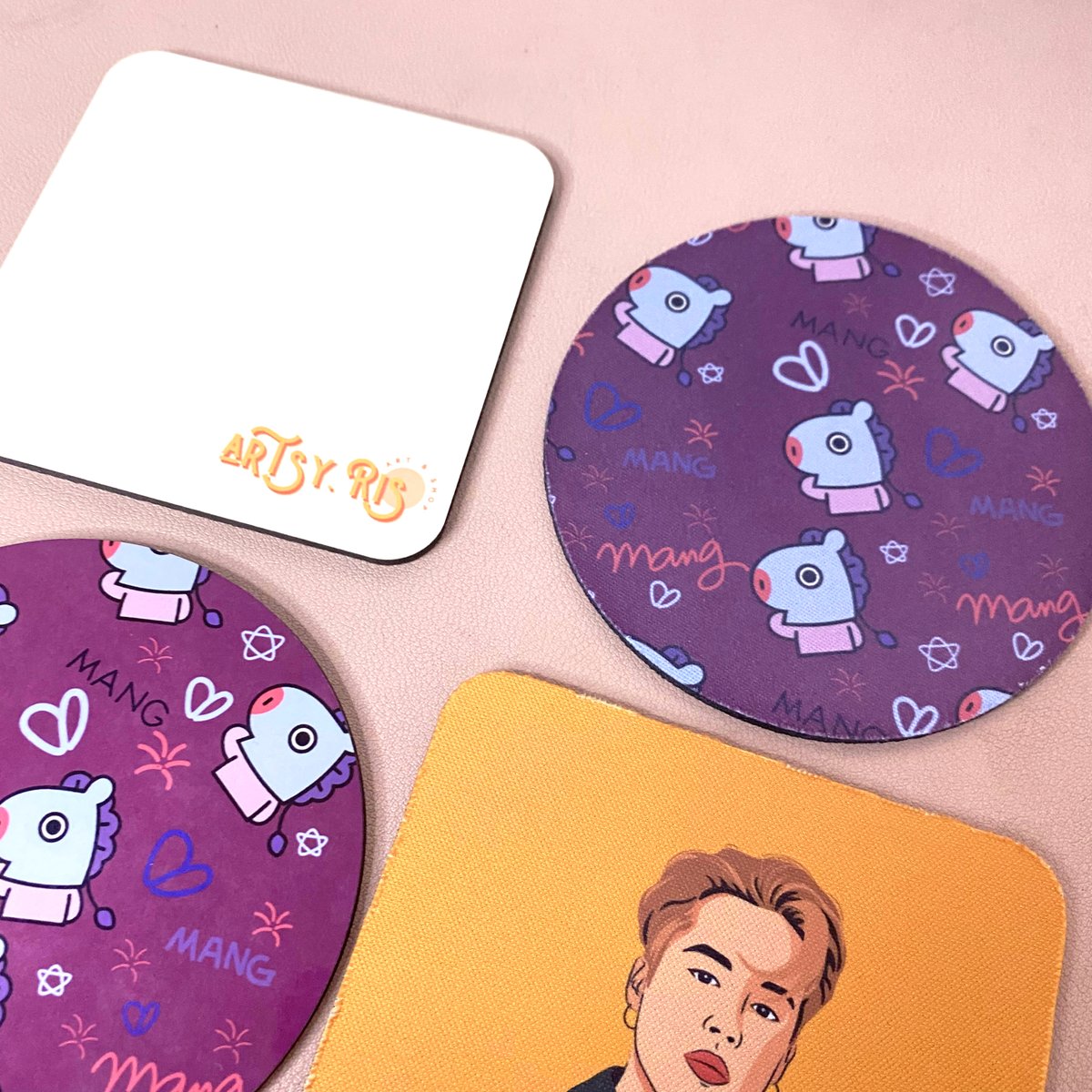 amojinprints's tweet photo. ✨Check out our 4 types of Coasters by @artsy.ris !

✨MDF WOOD BASE
       -9cm x 9cm
       -Glossy Finish
       - Circle &amp; Square

✨Regular Rubber Coaster
       -9cm x 9cm
       -Rubber Back
       - Circle &amp; Square

#coasters #custom #customizedph #mug #jimin #mang https://t.co/BUBDVsAGik