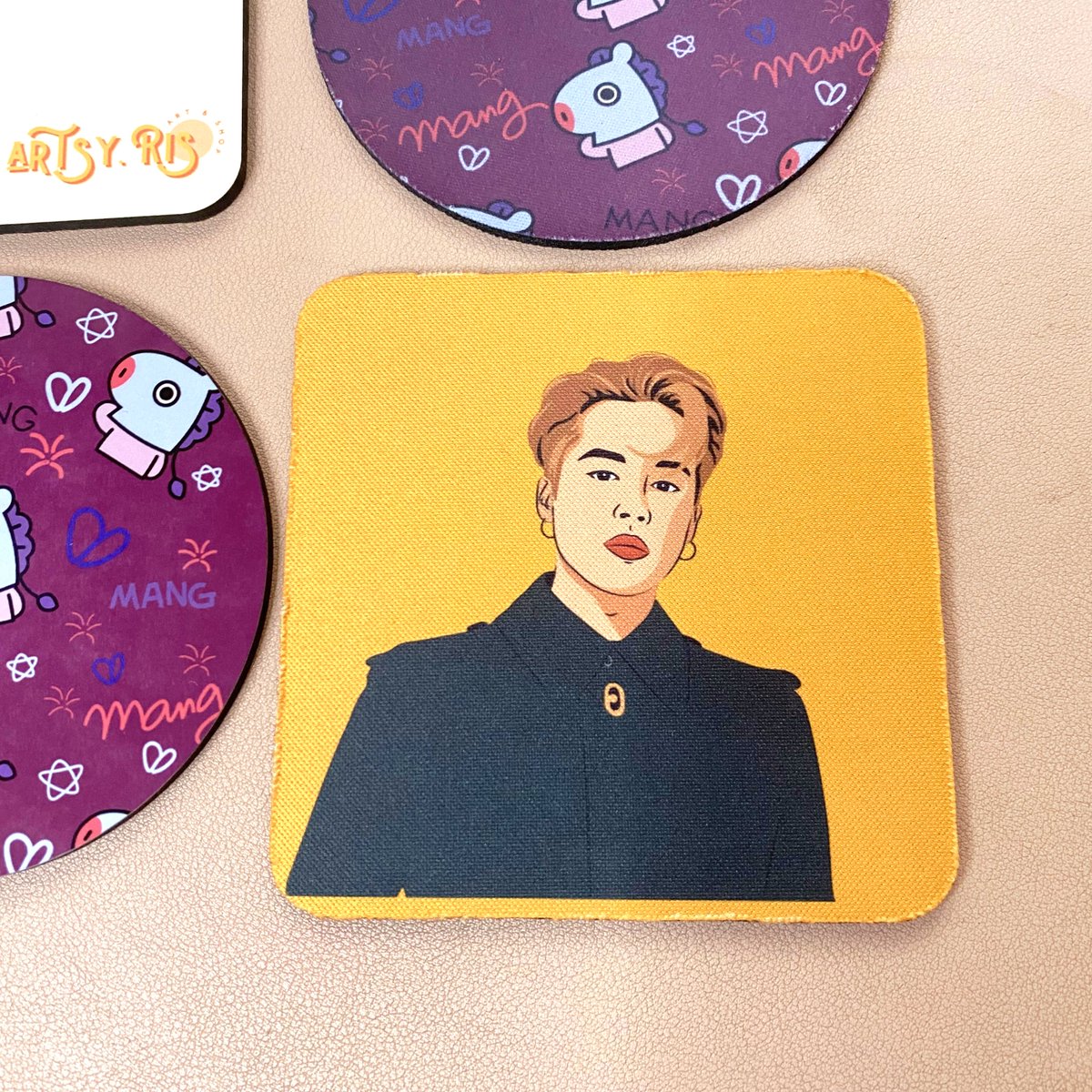 amojinprints's tweet photo. ✨Check out our 4 types of Coasters by @artsy.ris !

✨MDF WOOD BASE
       -9cm x 9cm
       -Glossy Finish
       - Circle &amp; Square

✨Regular Rubber Coaster
       -9cm x 9cm
       -Rubber Back
       - Circle &amp; Square

#coasters #custom #customizedph #mug #jimin #mang https://t.co/BUBDVsAGik