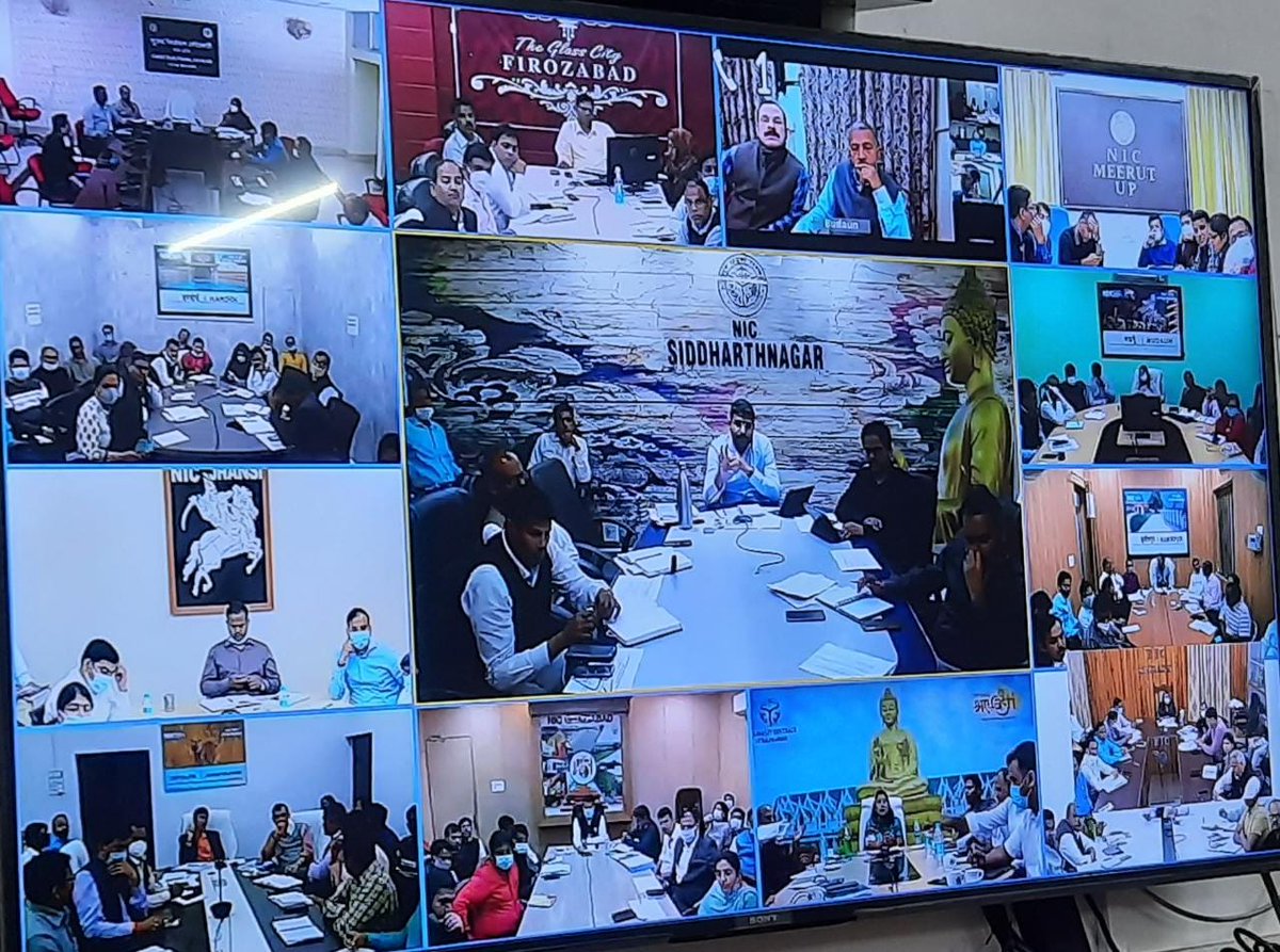 DeoAligarh's tweet photo. 10 मार्च को होने वाली मतगणना के संबंध में मुख्य निर्वाचन अधिकारी, उत्तर प्रदेश महोदय की अध्यक्षता में आहूत वीडियो कॉन्फ्रेंसिंग में प्रतिभाग किया। कर आवश्यक दिशा निर्देश प्राप्त किए। @ceoup @ECISVEEP @SpokespersonECI @Dm_Aligarh @DDNational https://t.co/cz5j4SaK3R