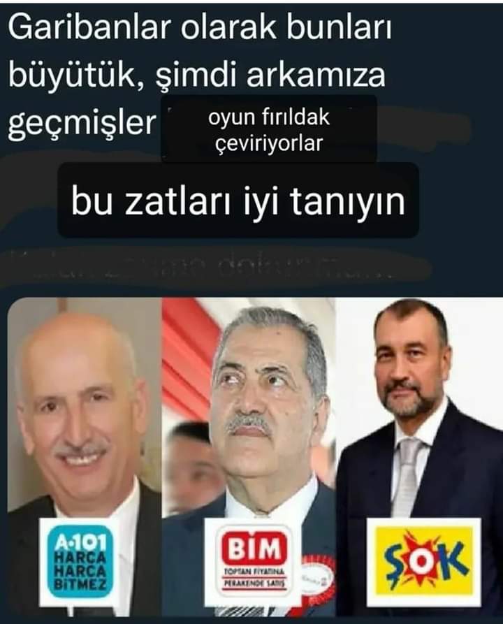 Şimdide market vesayetimi.
Boykot edeceğimize devletin gücü mü yok yetmiyor mu gücü kıytırık üç beş marketçiye.