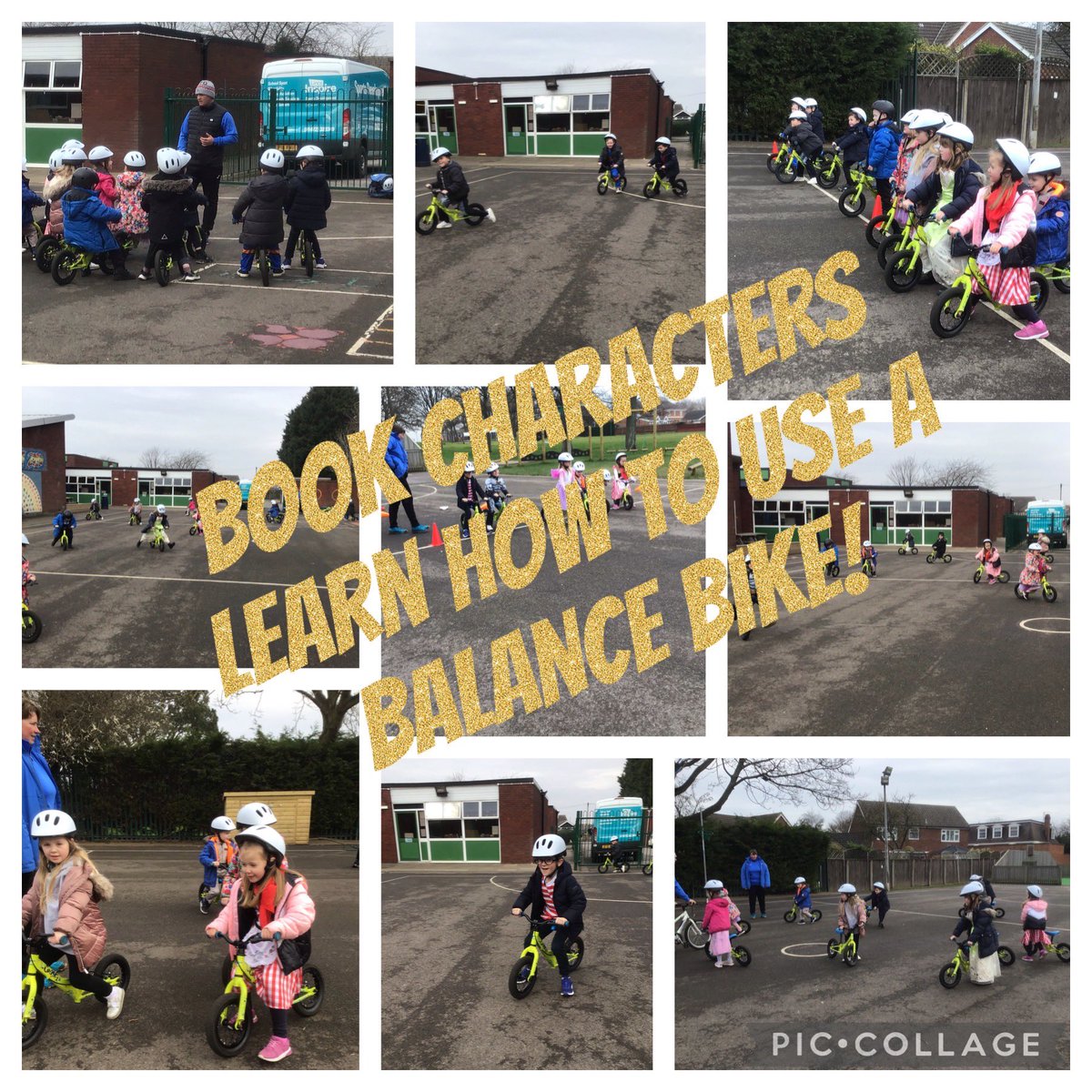 When I realised that World Book Day clashed with Year 1’s first balance bike lesson my heart leapt! What a great way to celebrate our favourite book characters than for them to learn how to use a balance bike! #MiddlethorpeReading #MiddlethorpePE <a href="/Middlethorpepr1/">Middlethorpeprimary</a>