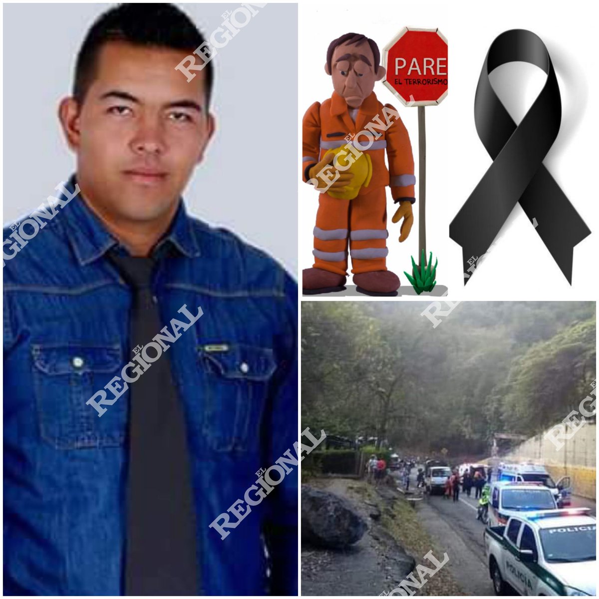 ElRegionall's tweet photo. ✝️ Falleció segundo trabajador víctima del atentado entre la Vía #SanGil-Socorro Everson  Sánchez Aparicio de 30 años, después de estar 12 días en UCI y pabellón de quemados del hospital Universitario de Santander. Piden a @InviasOficial no dejar solas a estas familias https://t.co/W3BIWQHbCe