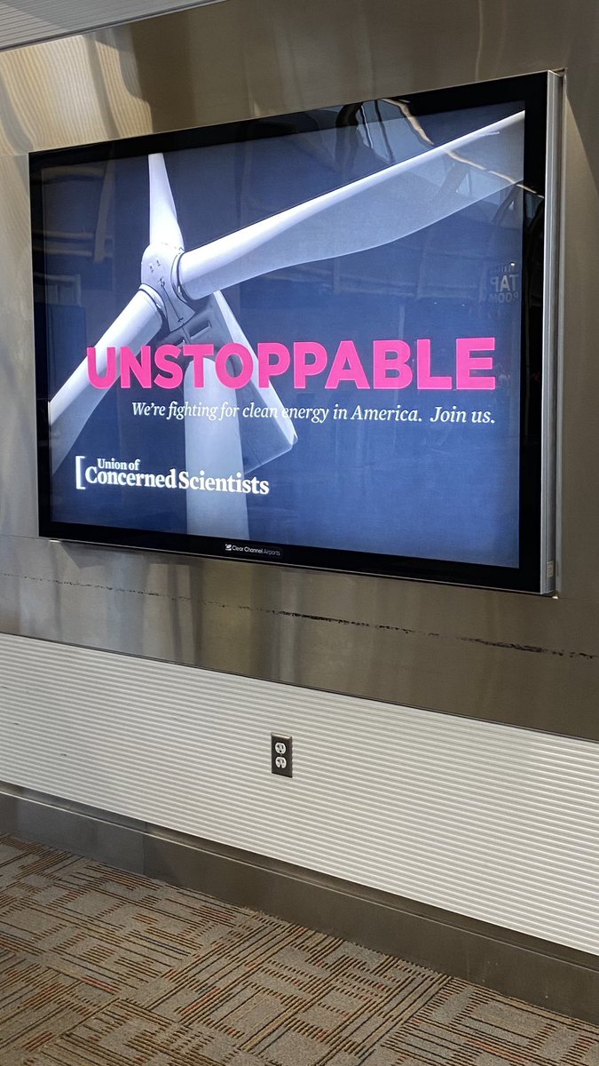 RefractiveComm's tweet photo. While I appreciate this @UCSUSA sentiment, depicting an energy generator that stops or slows output multiple times a day confuses the message. Instead, picture a 90%+ steady output, clean-air nuclear reactor. #whynuclear @Reagan_Airport https://t.co/PkFUS4S5xj