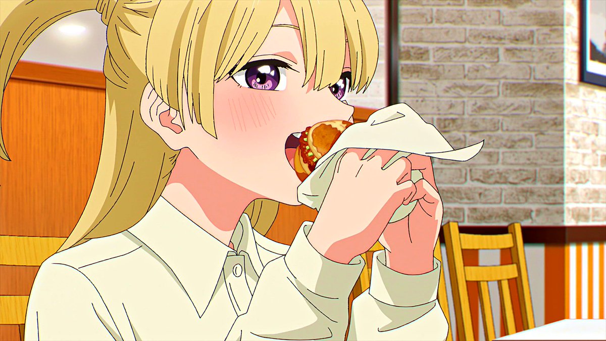 Kaizen_Anime's tweet photo. Anime Girl + Burger = ♥️♥️♥️♥️♥️♥️♥️♥️ https://t.co/lA3Gg3mCc5