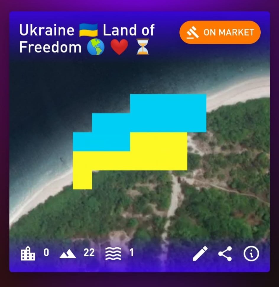 CryptoDrummerN's tweet photo. Ukraine 🇺🇦 Land of Freedom ⏳❤️
https://t.co/euF5eOlad9

#NFT #metaverse #ukraine  #UkraineRussianWar #nxtt $nxtt #nextearth #virtualland #MetaverseNFT #Marketplace #VirtualReality #OpenSeaNFT https://t.co/U0xIRdnhau