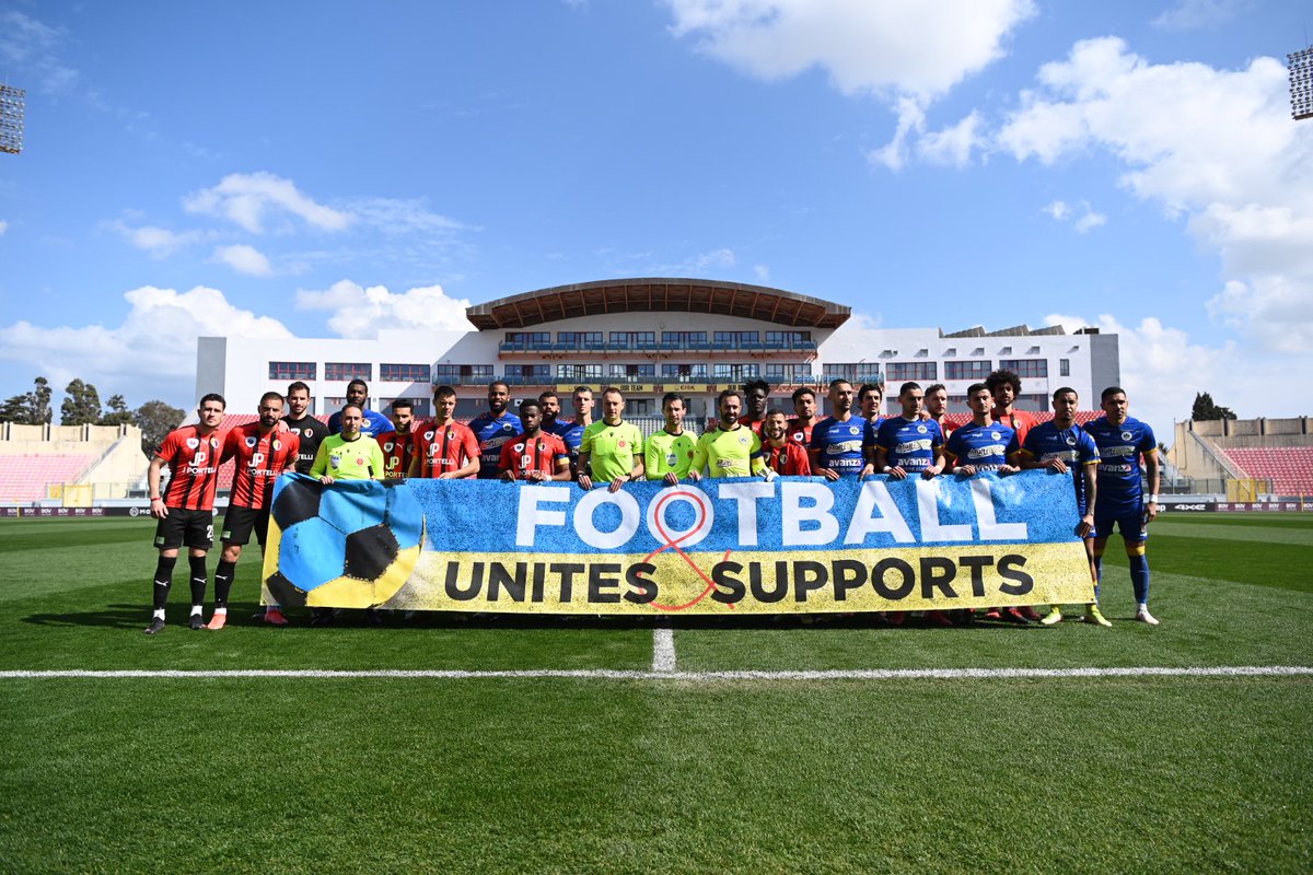 MaltaFA1900's tweet photo. 👏 More BOV Premier League #teams are supporting ✊ the Malta FA's initiative in showing #solidarity 💪with #Ukraine 🇺🇦 https://t.co/sChKqI1e6g